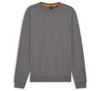 BOSS Felpa in terry di cotone con toppa con logo - Style Westart, 50509323 Grigio M