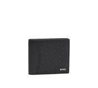 BOSS Portafoglio con finitura lavorata e motivo con monogrammi - Style Zair_M_4cc Coin N., 50542388 Nero pz.