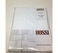 Bossi Federe Cuscino Letto Cotone Coppia 3 Volani Color VAR. Bianco 0001