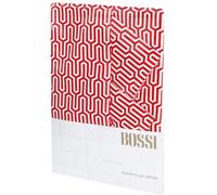 Bossi - Tovaglia Maxi Arredo Puro Cotone Pettinato Stampato Digitale (escluso tovaglioli) (5057 rosso, Runner 50 x 150 + 2 tovaglioli)