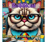 Bossicat Elegant Cats Portret in Suits: Coloring book for adults