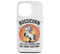 Bossicorn Leader Power Confidence Rainbow Coffee Lover Custodia per iPhone 13 Pro