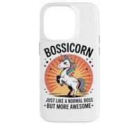 Bossicorn Leader Power Confidence Rainbow Coffee Lover Custodia per iPhone 14 Pro