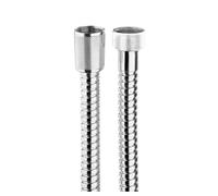 BOSSINI - A00045 FLESSIBILE DOCCIA DOPPIA AGGRAFFATURA 1/2" X 1/2" FF CONICO CM. 50 CROMO A00045500030001