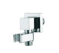 BOSSINI-C55000-PRESA A MURO 1/2"M CON SUPPORTO DOCCIA GIREVOLE IN OTTONE CROMATO
