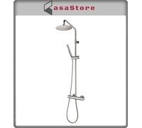 BOSSINI COLONNA DOCCIA TETIS SOFFIONE Ø 250 mm INOX - Termostatico