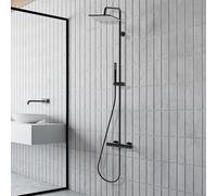 Bossini Cosmo colonna doccia con termostatico, L10103000073008, Cosmo nero opaco [Rubinetteria Bagno > Colonne Doccia]