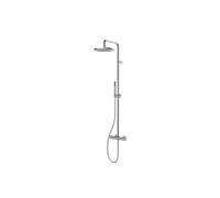 BOSSINI - COSMO colonna doccia soffione tondo Ø 28 cm e flessibile a scelta con miscelatore termostatico - L10196/L10092 : Flessibile - Flessibile ottone doppia aggraffatura - A03045