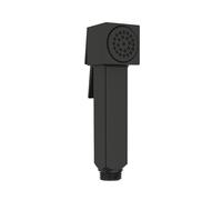 Bossini Cube doccetta con sistema di arresto, 1 tipo di getto, B00475000073008, Cube nero opaco [Rubinetteria Bagno > Doccette / Supporti]