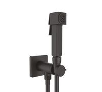 Bossini Cube rubinetteria bidet, E38003B00073015, Cube nero opaco [Rubinetteria Bagno > Bidet / Set Doccetta WC]