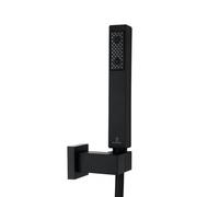 Bossini Cube set doccia con supporto, 1 tipo di getto, C51023C00073004, Cube nero opaco [Rubinetteria Bagno > Set Doccia]