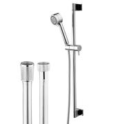 Bossini Cylindrica set doccia con asta saliscendi, 3 tipi di getto, D54009T00030013, Cylindrica cromo [Rubinetteria Bagno > Set Doccia]