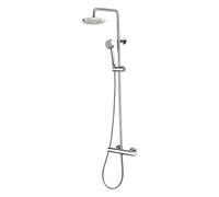 BOSSINI - ELIOS colonna doccia in ottone set completo diametro 20/25 cm miscelatore monocomando - L10051/L10052 : Diametro - 25 cm