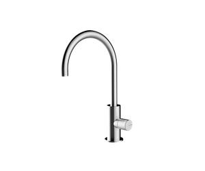 BOSSINI - NOBU lavabo comando laterale con bocca girevole in acciaio spazzolato - INZ207