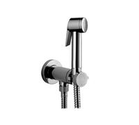 Bossini Paloma flat kit miscelatore con doccia a pulsante e flessibile 215 cm