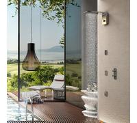 Bossini Syncro soffione doccia, 3 tipi di getto, I00591000075005, Syncro acciaio inox spazzolato [Rubinetteria Bagno > Soffioni Doccia]