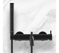 Bossini Teo rubinetto vasca esterno, miscelatore monocomando, Z00724000073005, Teo nero opaco [Rubinetteria Bagno > Rubinetteria Vasca]