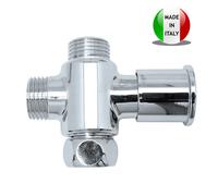 BOSSINI VALVOLA DEVIATORE TRE VIE OTTONE SERIE MINIMALISTA 1/2X1/2X1/2 E60500