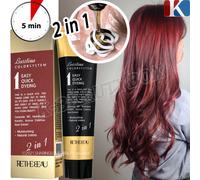 BOSSTINA 2-In-1 Autotinta Cambia Colore Capelli #Marrone Vino SOLO 5 MIN Easy...