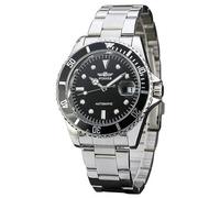 Bossy Mart, orologio da polso da uomo Winner, meccanico, automatico, elegante, interamente in acciaio, impermeabile, con calendario