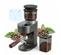 Bostar Macinacaffè elettrico con 60 livelli di macinazione, schermo touch LED, per espresso, caffè filtrato, pressa francese, 1-12 tazze, regolabile in 1-20 secondi