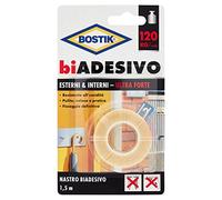 Bostik biADESIVO esterni & interni 19mm x 1.5mt, traslucido
