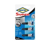 Colla istantanea universale - 3x1gr - Super Mini blister - trasparente - Bostik