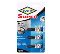 BOSTIK - D2743 - Colla istantanea universale - Super Mini blister - 3 x 1 gr - trasparente - Bostik - 87789 - Conf. da 1 Pz. - D2743