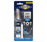 BOSTIK Fast Fix2 Liquid Flex colla bicomponente super forte e rapida, pronta all'uso, per materiali flessibili 10g trasparente