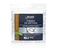 Bostik - Fibre di calcestruzzo sintetiche per malta e calcestruzzo - Riduzione del Rimozione e dei Rischi di Crepa - Miglioramento Resistenza al gelo - Borsa da 150 g