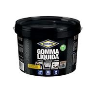 Bostik Gomma Liquida Secchio, Rivestimento a base di gomma per sigillature, protezioni e riparazioni, 5 litri
