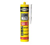 Bostik Legno Max Express Power innovativo adesivo per incollare il legno, senza poliuretani, extra forte e impermeabile, Cartuccia 380g beige