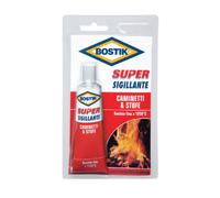 Bostik mastice super sigillante 100gr base vetro solubile colla alte temperature