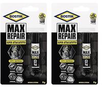 BOSTIK Max Repair adesivo di riparazione super forte, flessibile, per incollaggi estremi 8g trasparente (Confezione da 2)