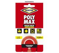 Bostik Poly Max nastro biadesivo HIgh Tack Express trasparente extra forte e rapido tiene fino a 150 kg a rotolo