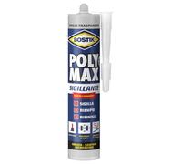 Bostik Poly Max Sigillante Grigio Trasparente - sigillante universale permanentemente elastico e verniciabile, non ritira e resiste alla muffa