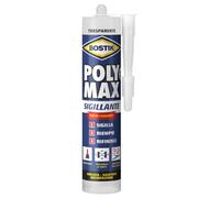 Bostik Poly Max Sigillante Trasparente - Sigillante universale polimerico permanentemente elastico e verniciabile, non ritira e resiste alle muffe