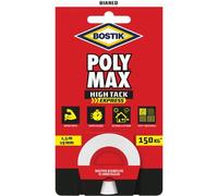 BOSTIK POLYMAX HIGH TACK NASTRO BIADESIVO - BIANCO H.MM 19 MT 1,5- 4 pezzi