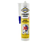 BOSTIK Silicone acetico per Edilizia Ultrarapido Bianco Verniciabile Tubo 300 ml - D0334
