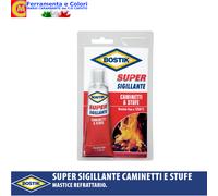 BOSTIK Silicone Grigio Scuro Sigillante Caminetto Stufa Forno Scarico Auto Moto