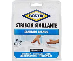 BOSTIK Striscia Sigillante resistente all'acqua e ai detergenti domestici 38mm x 3,35mt bianca
