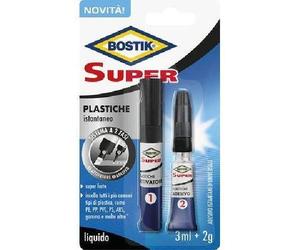 BOSTIK SUPER PLASTICHE ATTIVATORE + ADESIVO ML 3+2 PZ 6