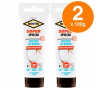 Bostik Super Specchi Adesivo Bianco per Specchi Resistente all'Umidità 100g