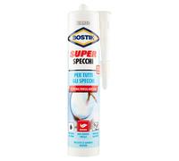 Bostik Super Specchi adesivo neutro per specchio non corrode cartuccia 425gr, bianco