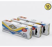 Bostik Supertasparente 50 Gr | 3 X Adesivo Colla Universale Trasparente