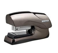 Bostitch Office Cucitrice resistente, capacità 40 fogli, senza inceppamento, mezza striscia, si adatta al palmo della mano, per classe, ufficio o scrivania, nero cromato