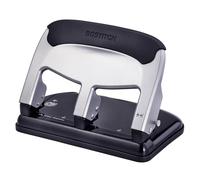 Bostitch Office EZ Squeeze, Perforatore a 3 fori resistente, dalla capacità di 40 fogli, richiede meno forza, adatto per casa, ufficio, scuola, dal design elegante, colore argento