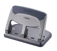 Bostitch Office EZ Squeeze - Perforatrice a 3 fori, 40 fogli, rivestimento antimicrobico, resistente, (HP40AM), argento