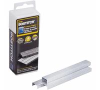 Bostitch Office Premium Standard Graffette in scatola di plastica trasparente, gamba 1/4", inceppamento ridotto, 5.000 per scatola (SB10)