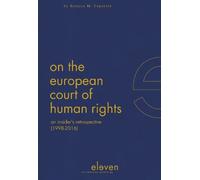 Boštjan M. Zupančič On the European Court of Human Rights (Copertina rigida)